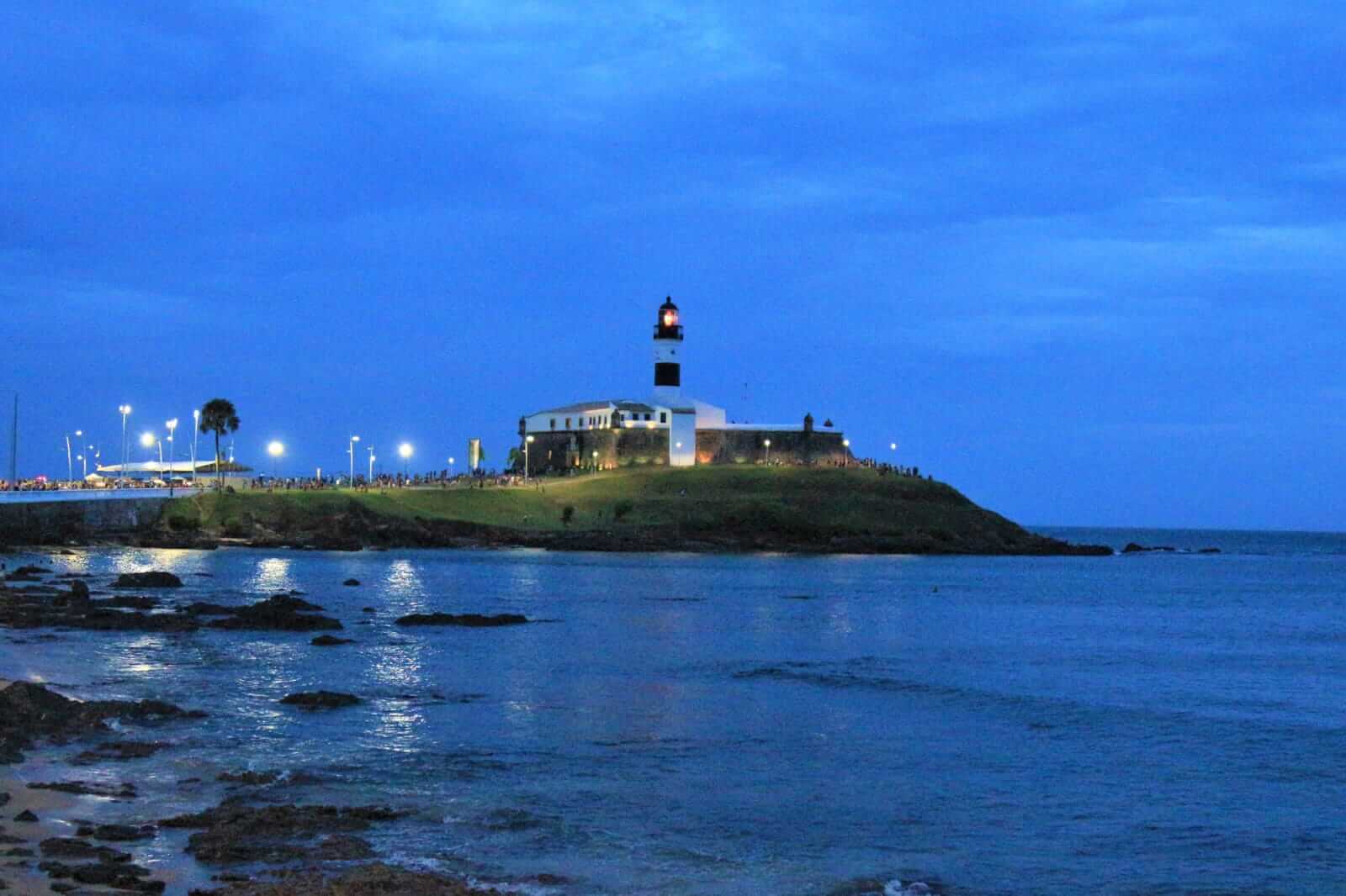 Farol da barra entardecer